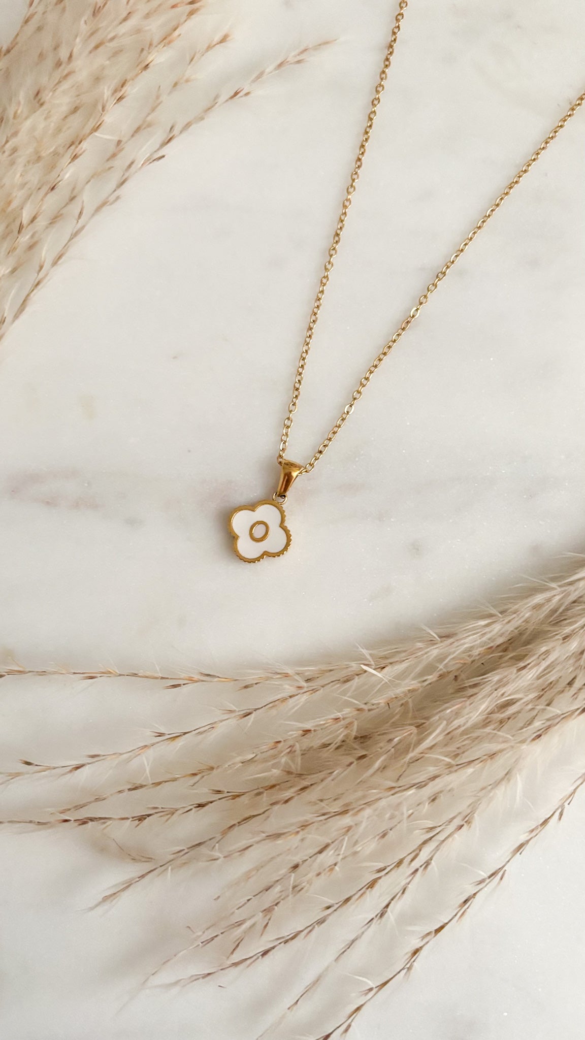 New Initial Clover Necklace