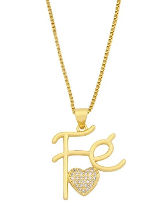 Fé Heart Necklace