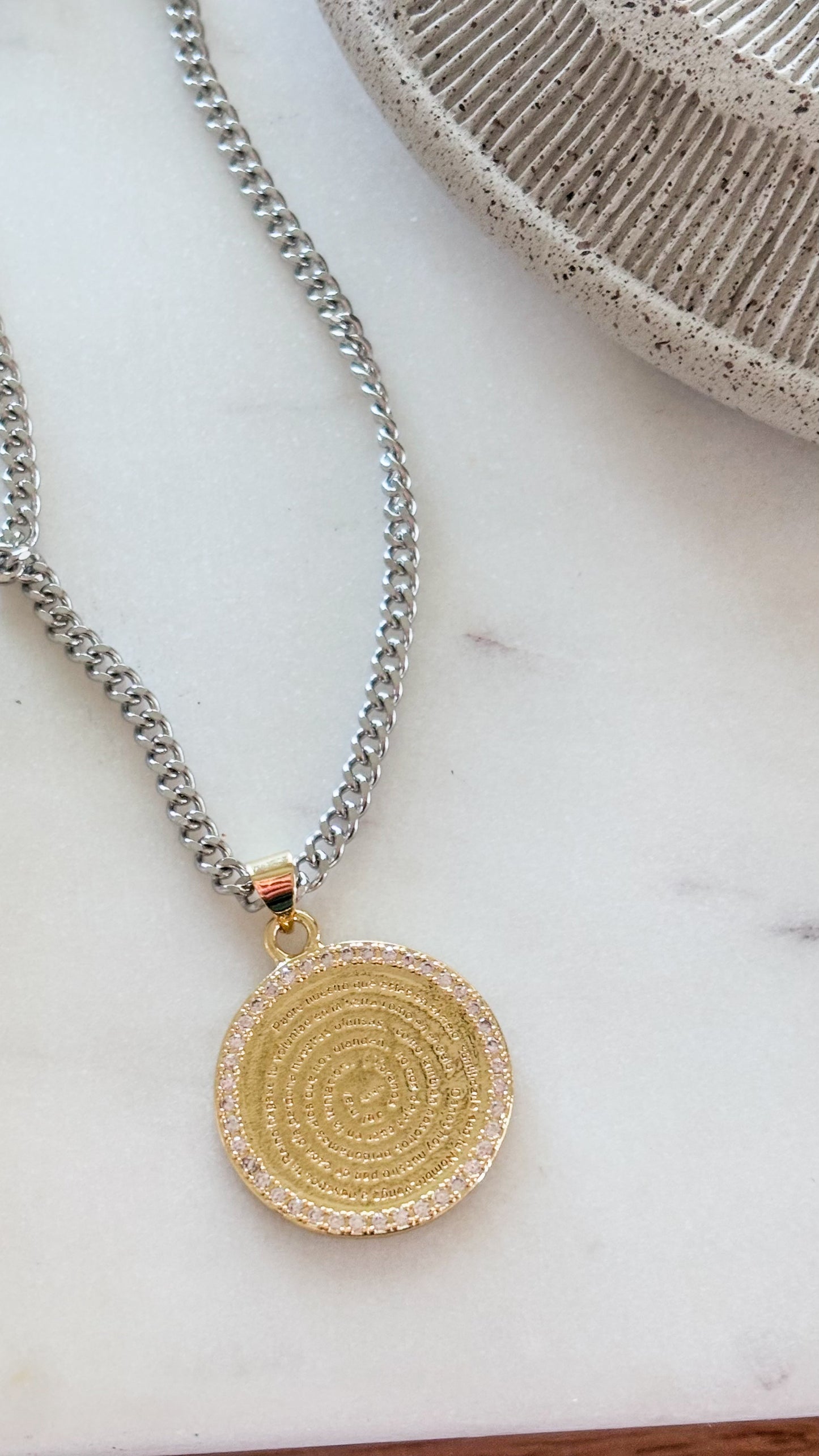 Shine Padre Nuestro Necklace