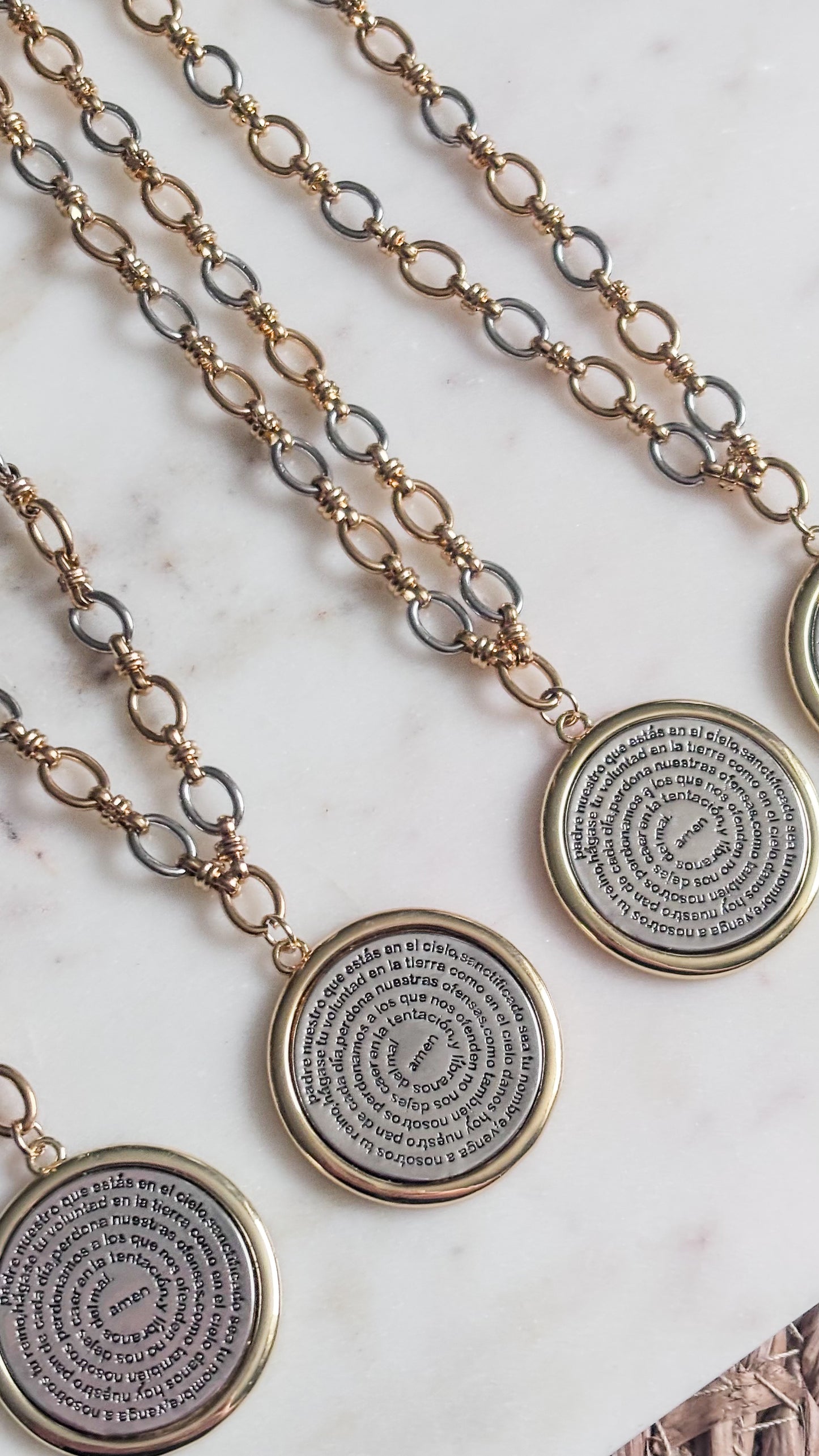Padre Nuestro Necklace | Best Seller | EDICION LIMITADA BICOLOR