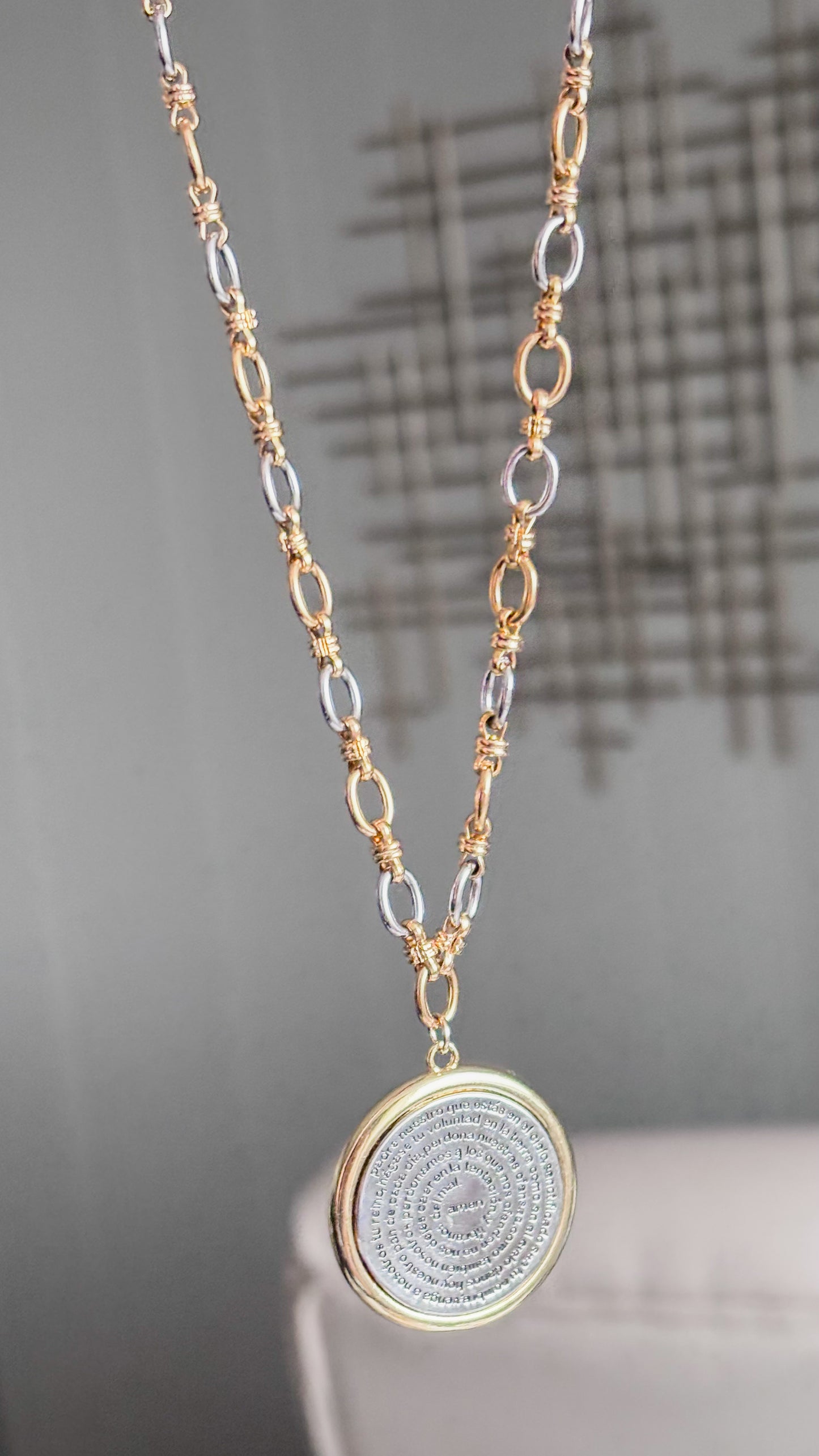Padre Nuestro Necklace | Best Seller | EDICION LIMITADA BICOLOR