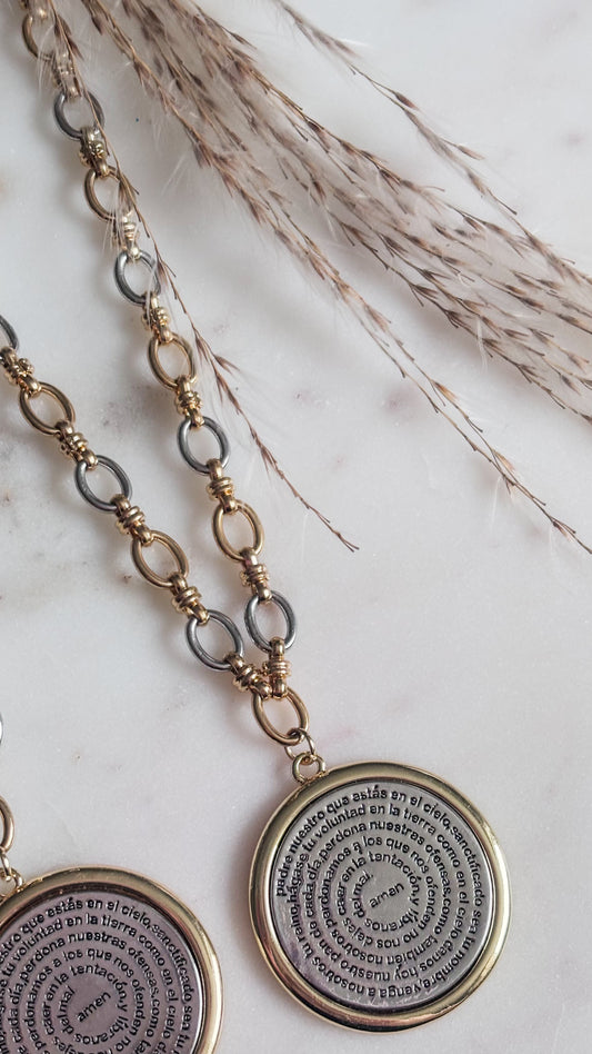 Padre Nuestro Necklace | Best Seller | EDICION LIMITADA BICOLOR