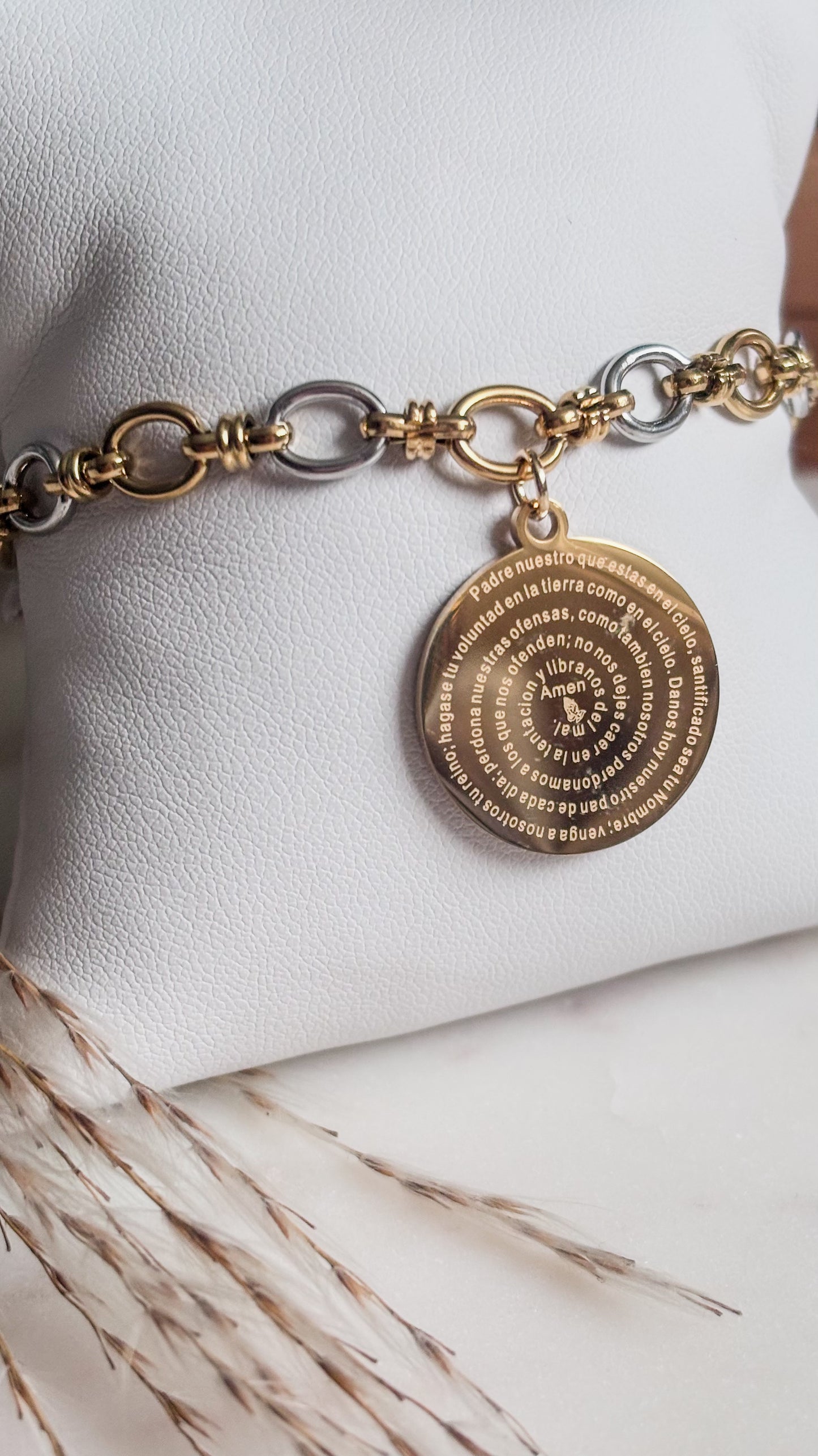 Padre Nuestro Silver Bracelet | EDICION LIMITADA BICOLOR