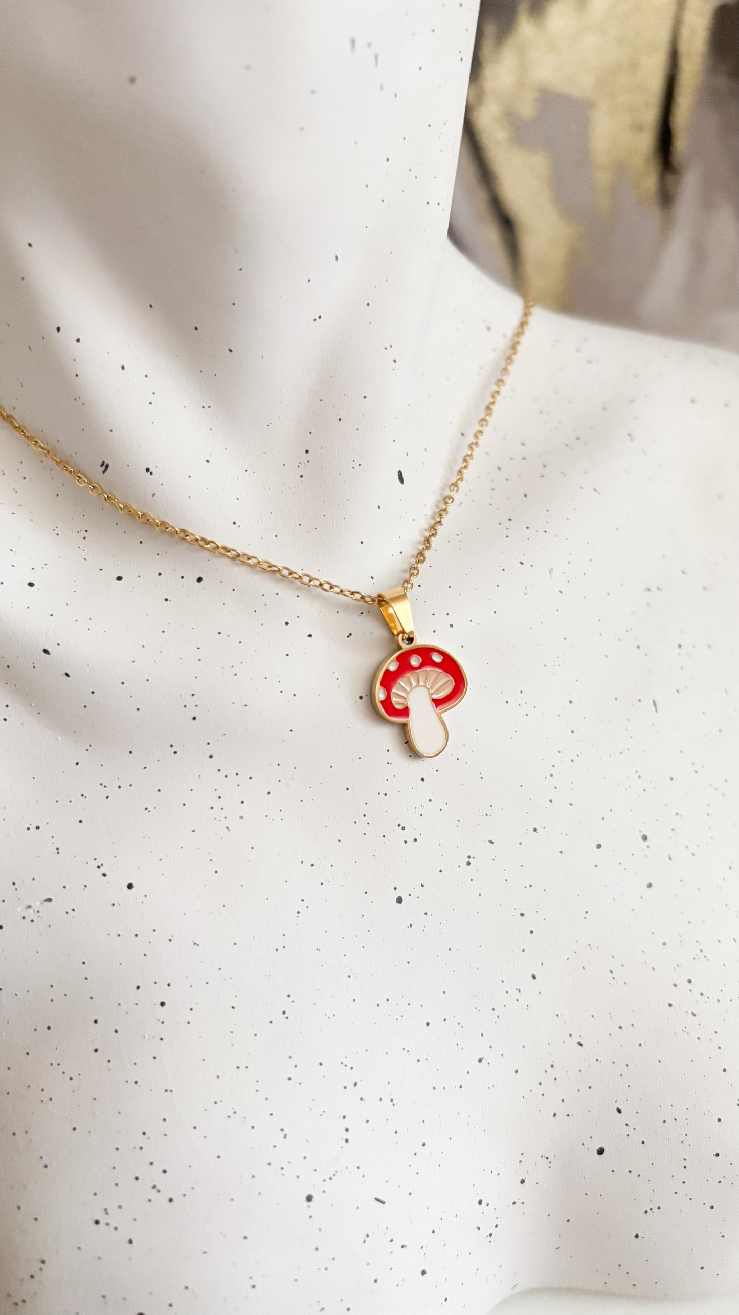 Red Mushroom Necklace