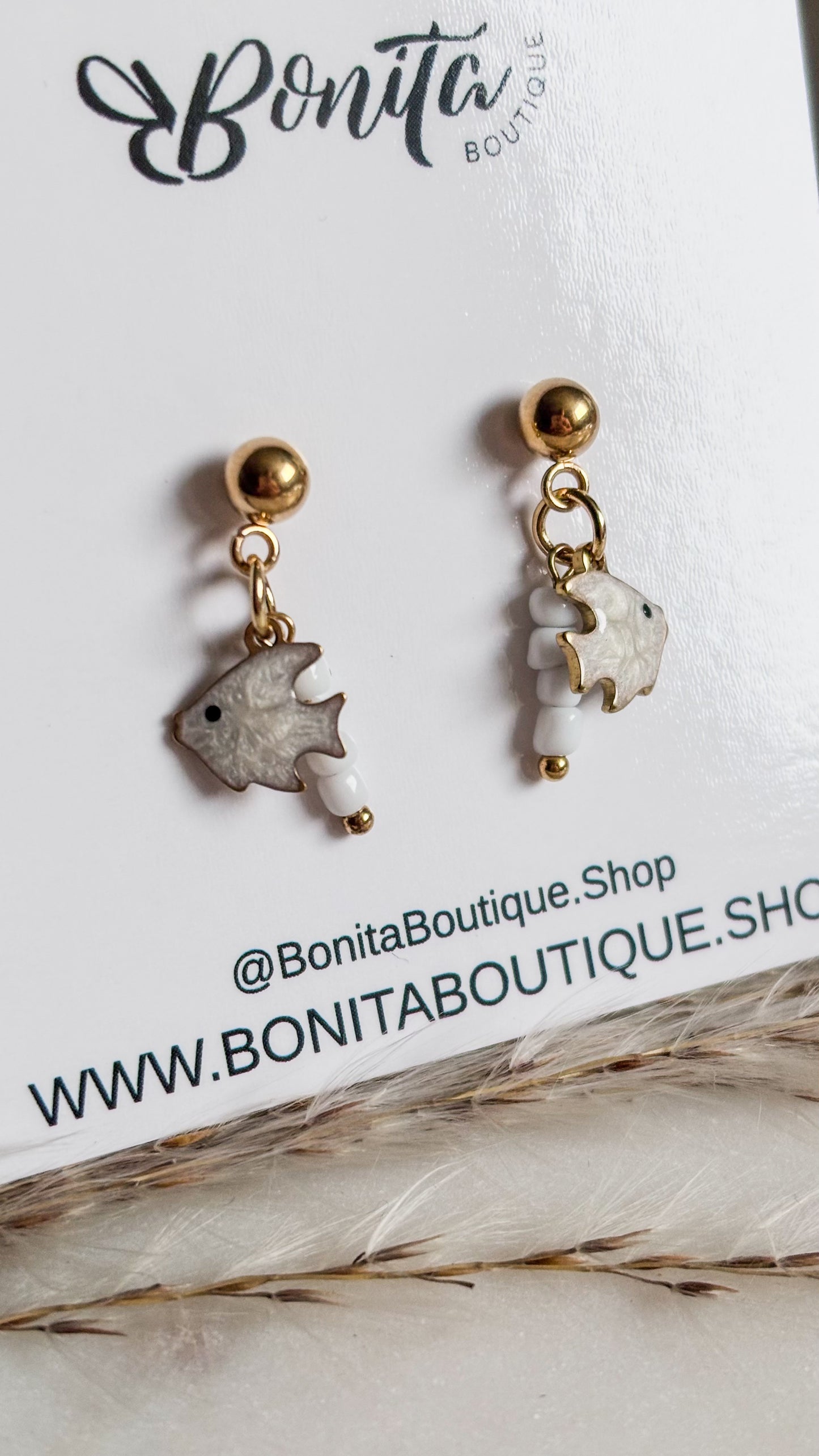 Golden Fish Earrings