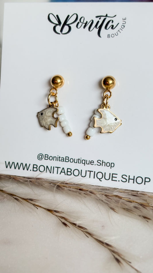Golden Fish Earrings