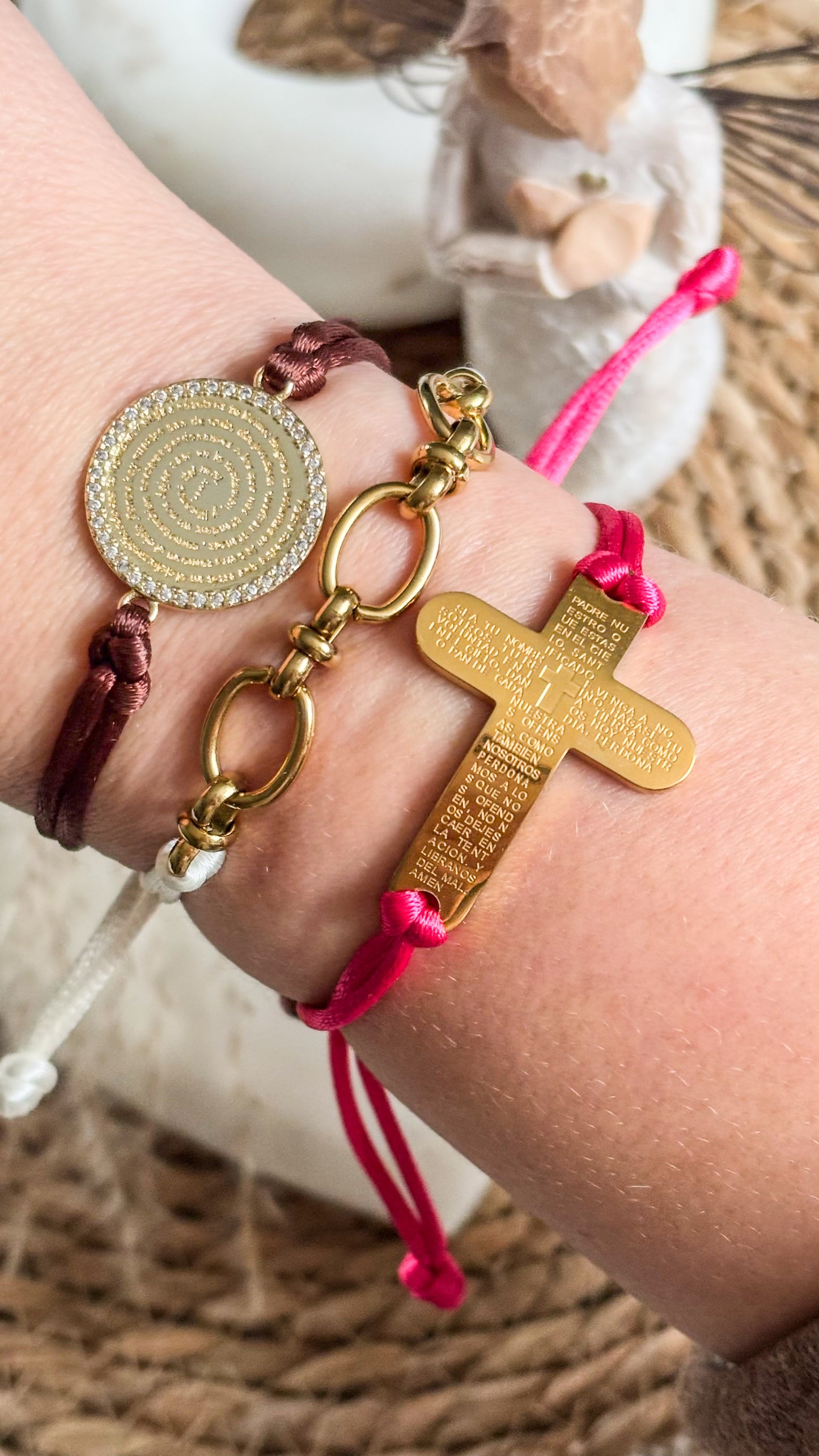 Padre Nuestro Satin Bracelet