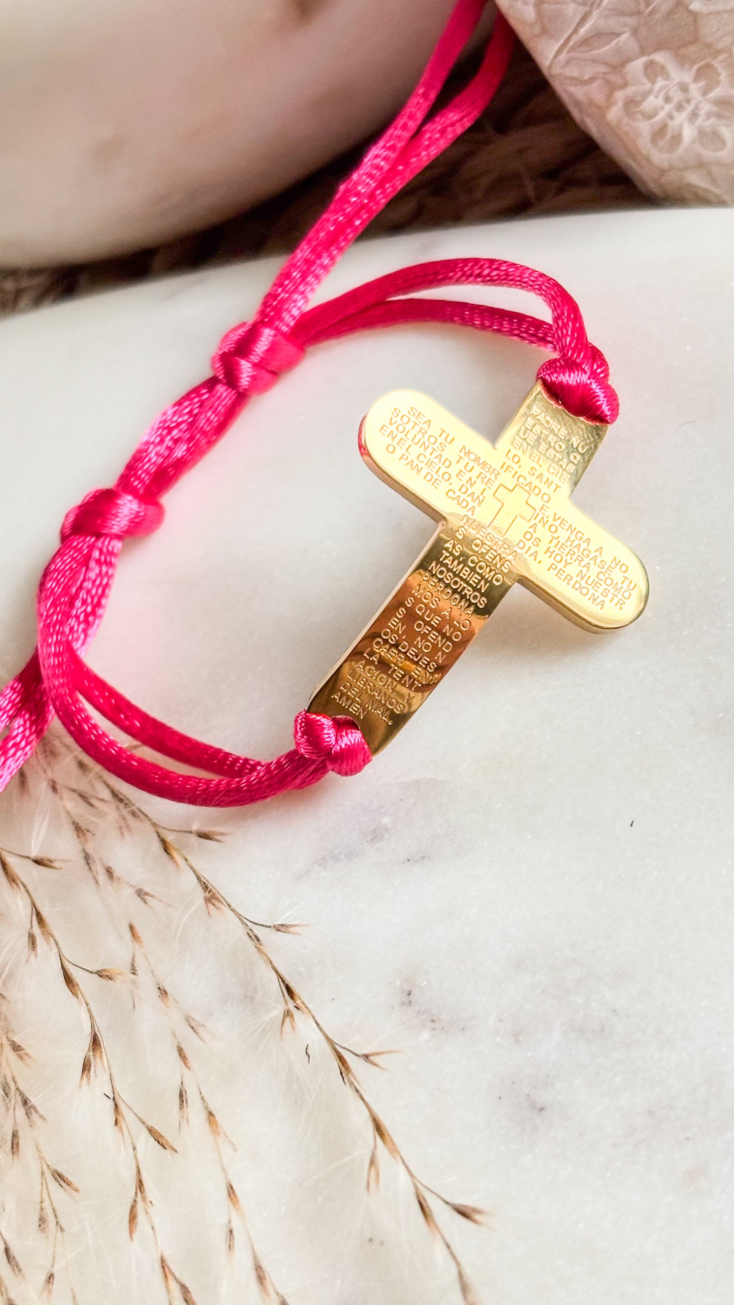 Padre Nuestro Satin Bracelet