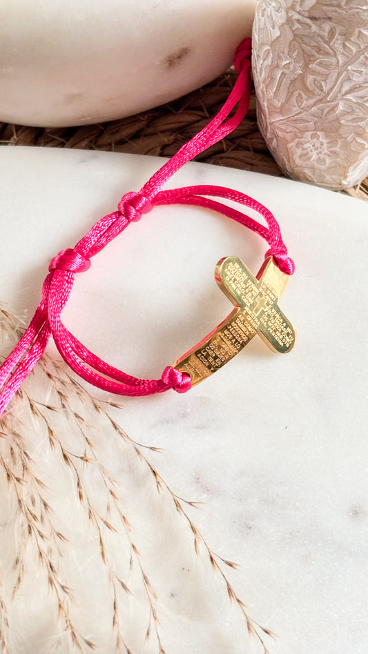 Padre Nuestro Satin Bracelet