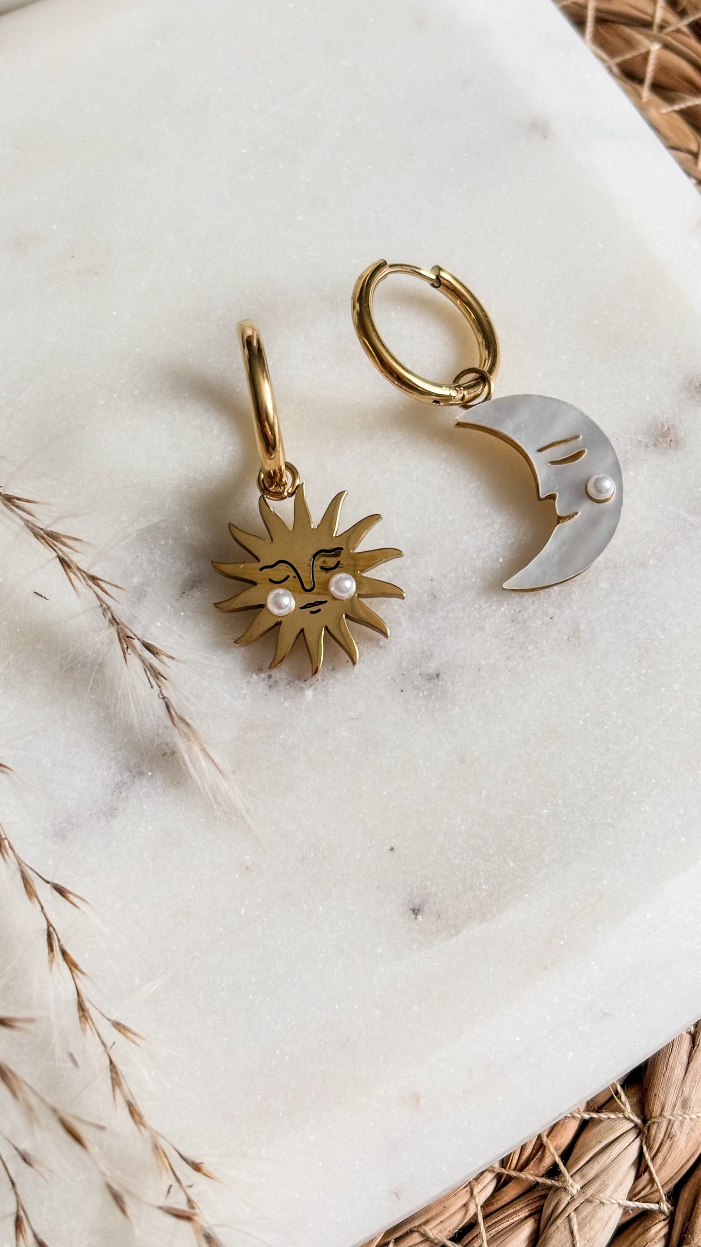 Lunaria Earrings Hoops