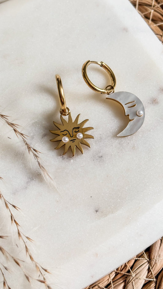 Lunaria Earrings Hoops