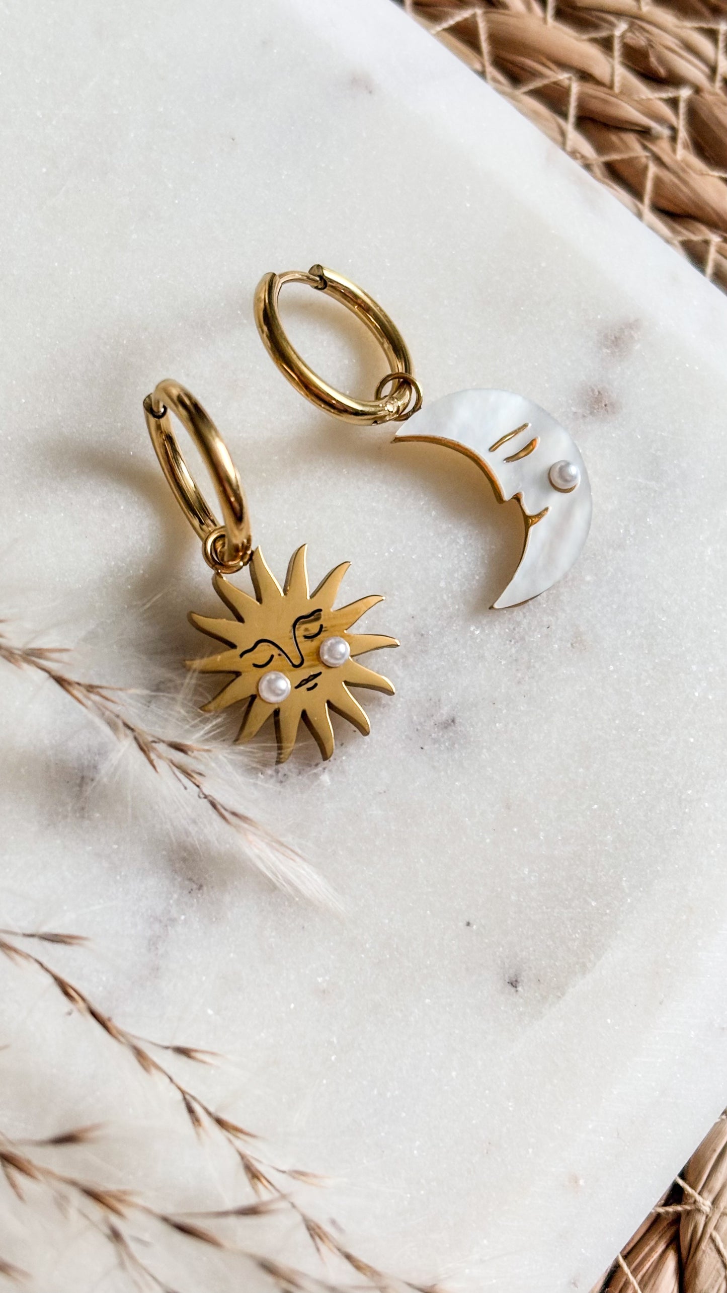 Lunaria Earrings Hoops