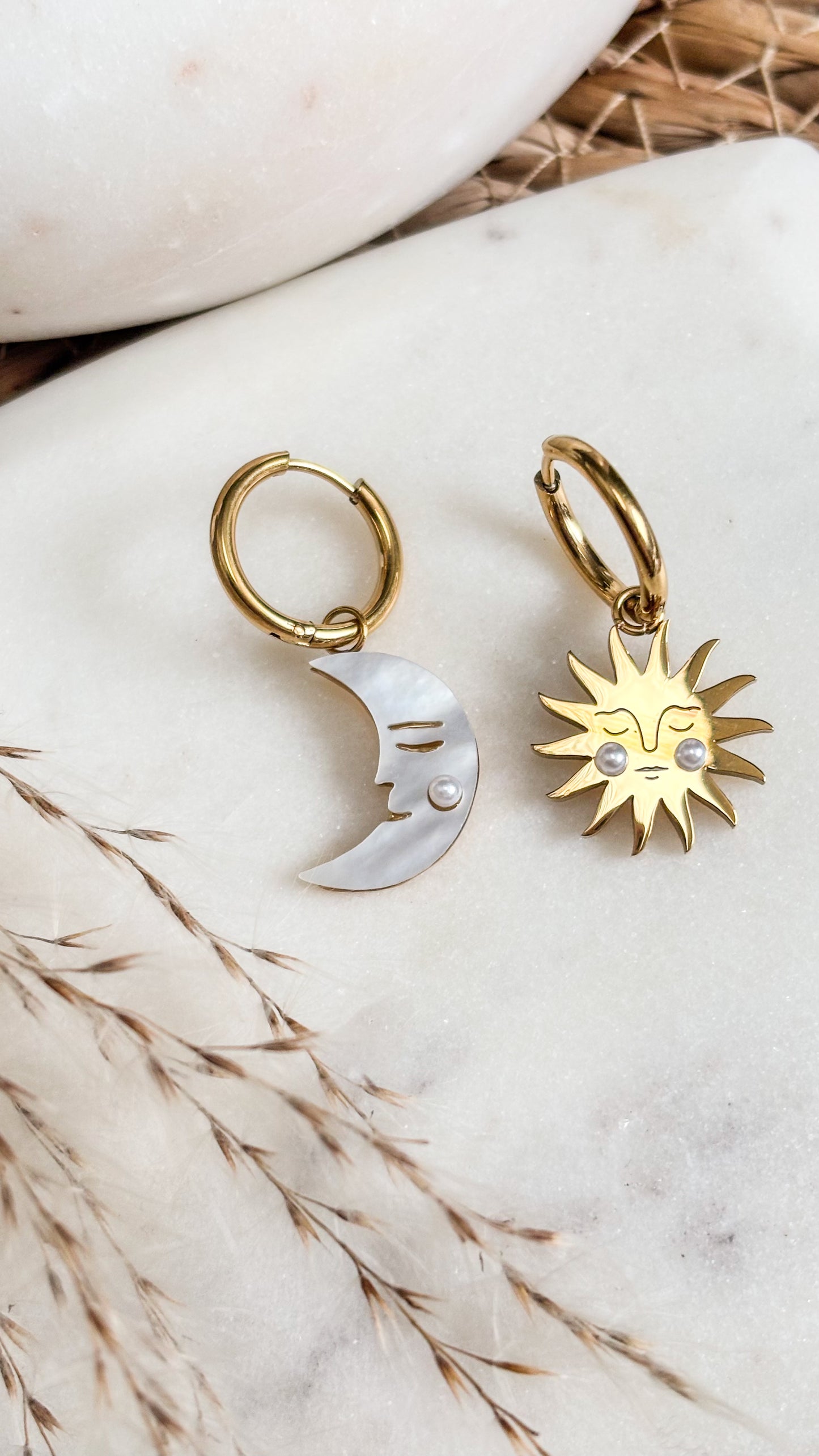 Lunaria Earrings Hoops