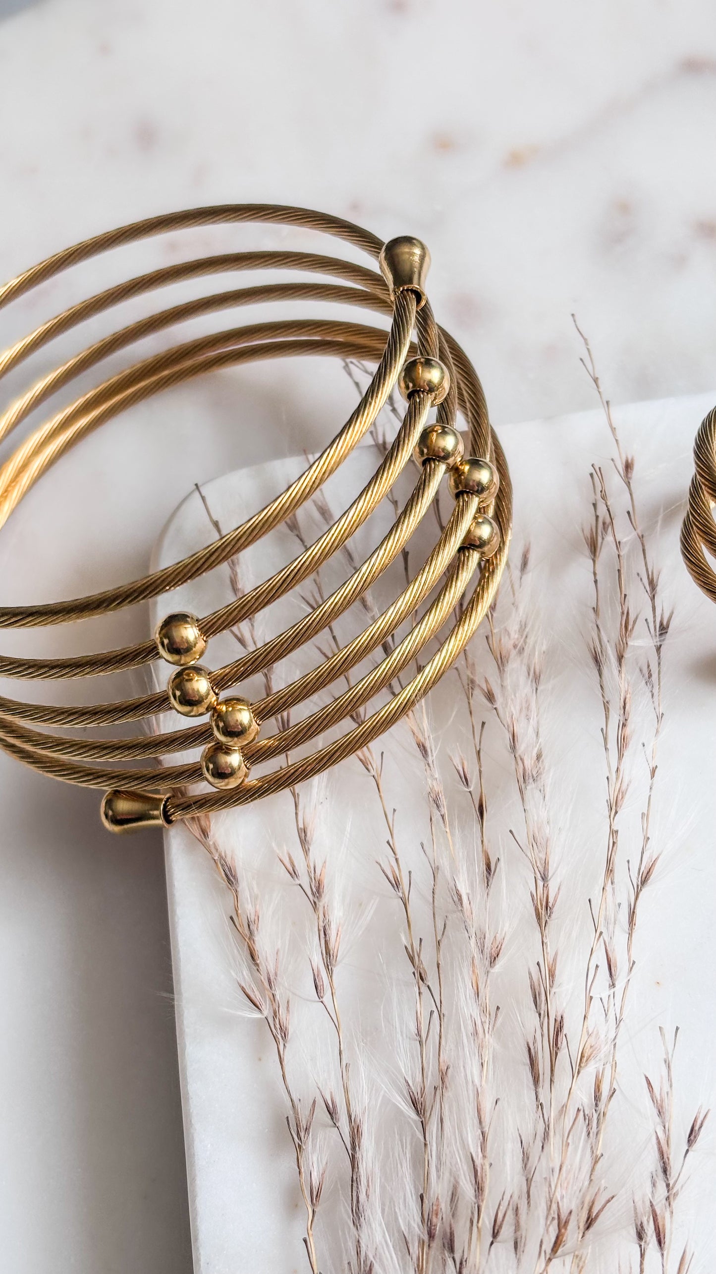 Gold Spiral Set