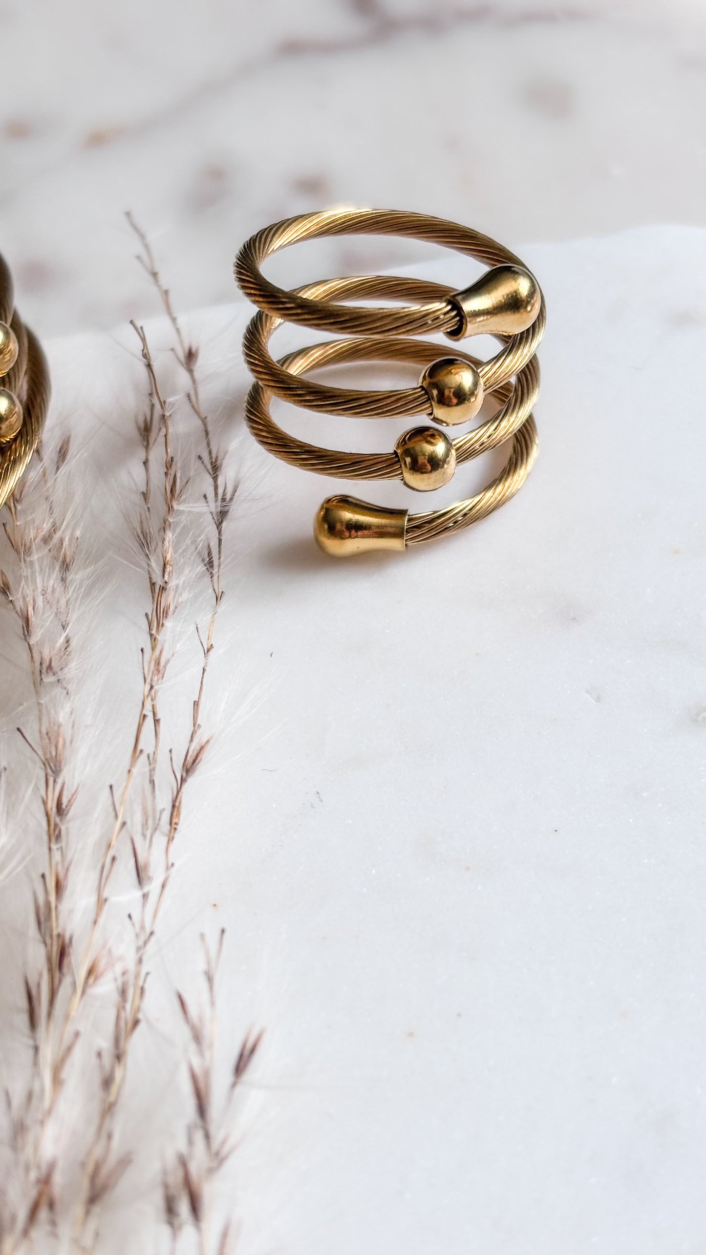 Gold Spiral Set