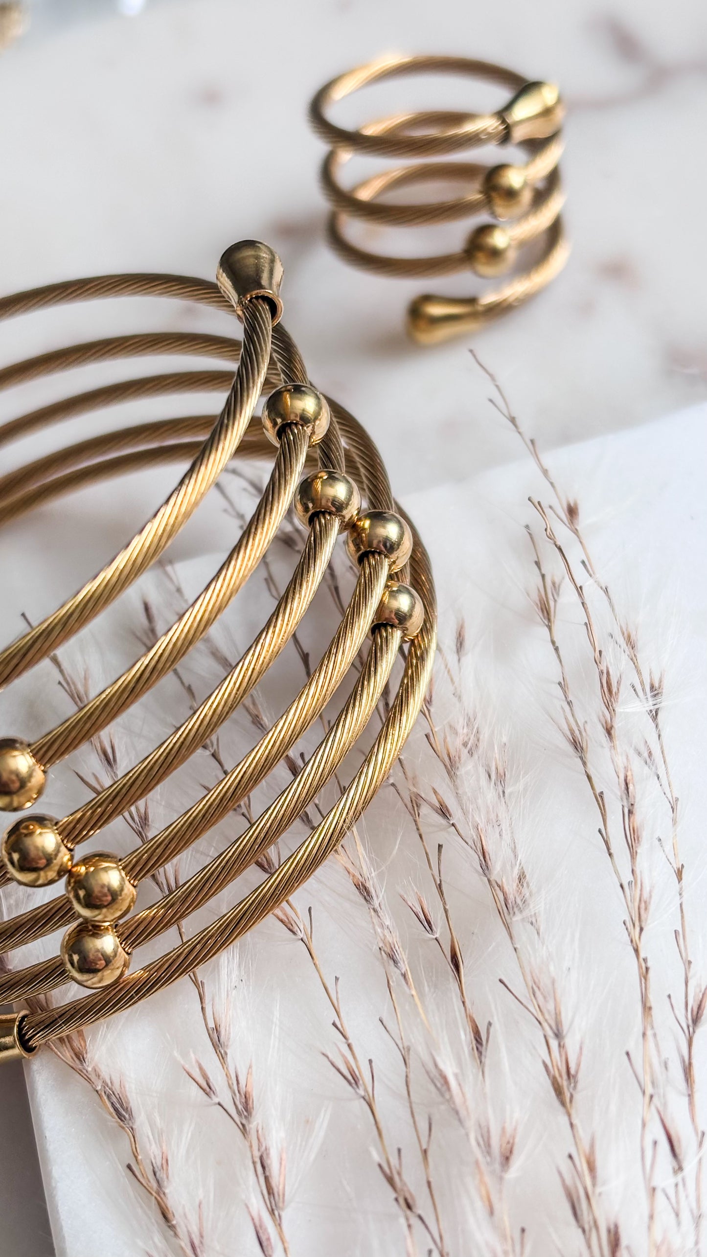 Gold Spiral Set