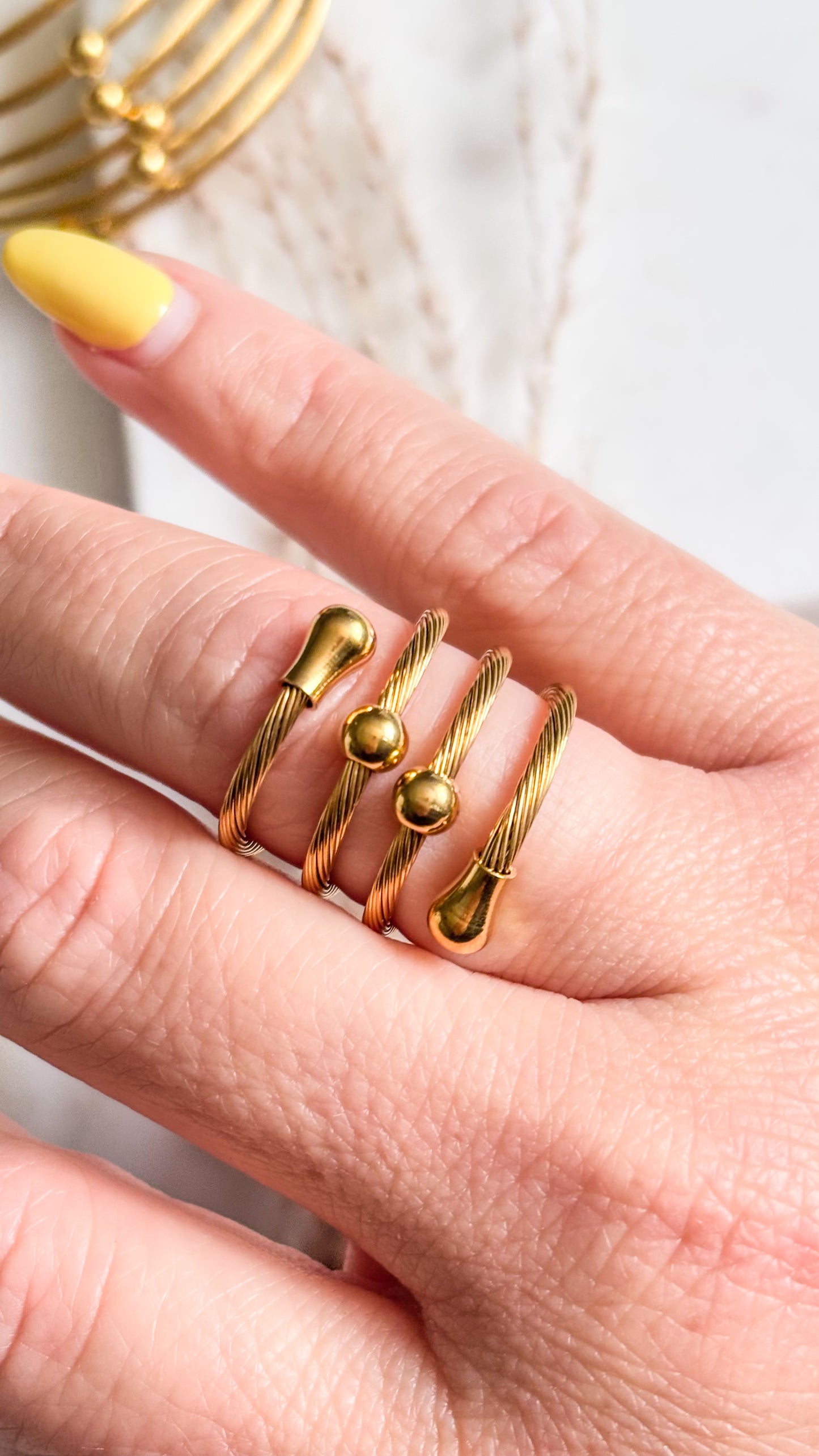 Gold Spiral Set