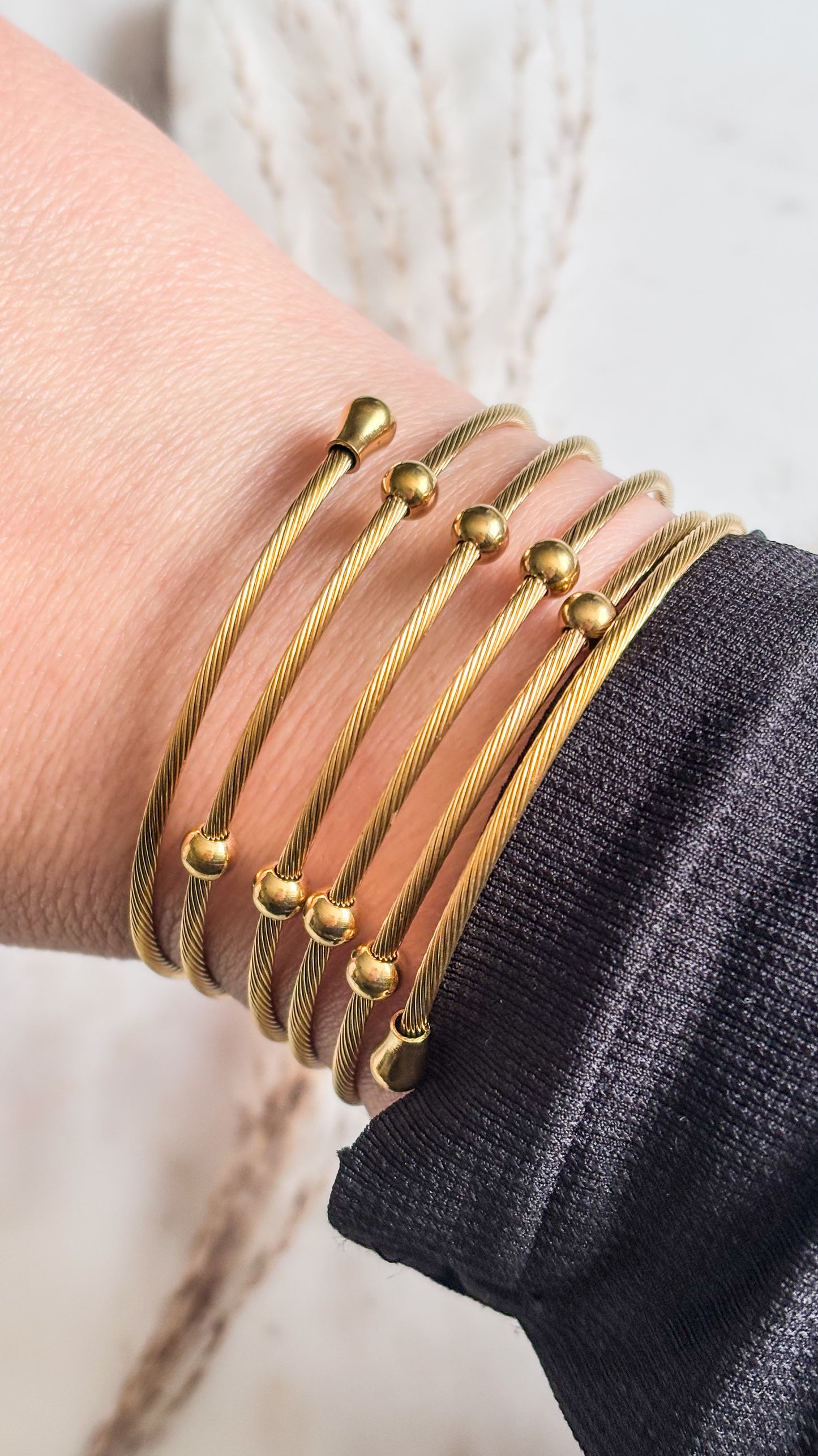 Gold Spiral Set