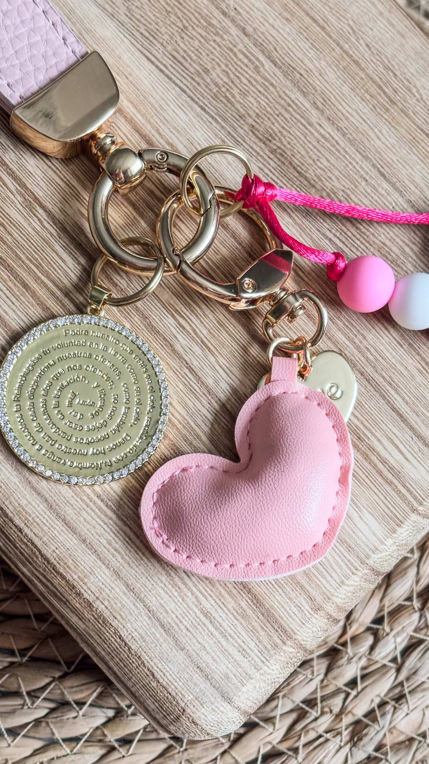 Medallion Padre Nuestro KeyChain