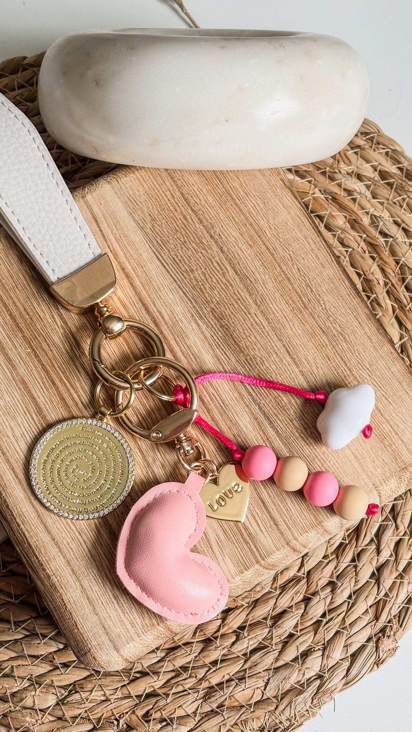 Medallion Padre Nuestro KeyChain