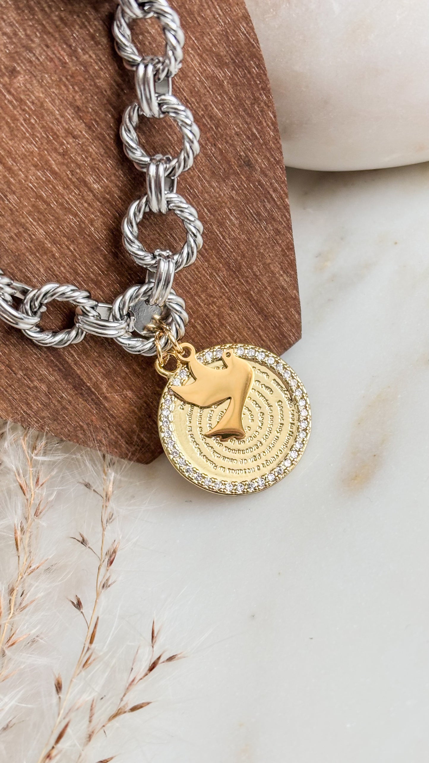 Padre Nuestro Bracelet Silver Vintage