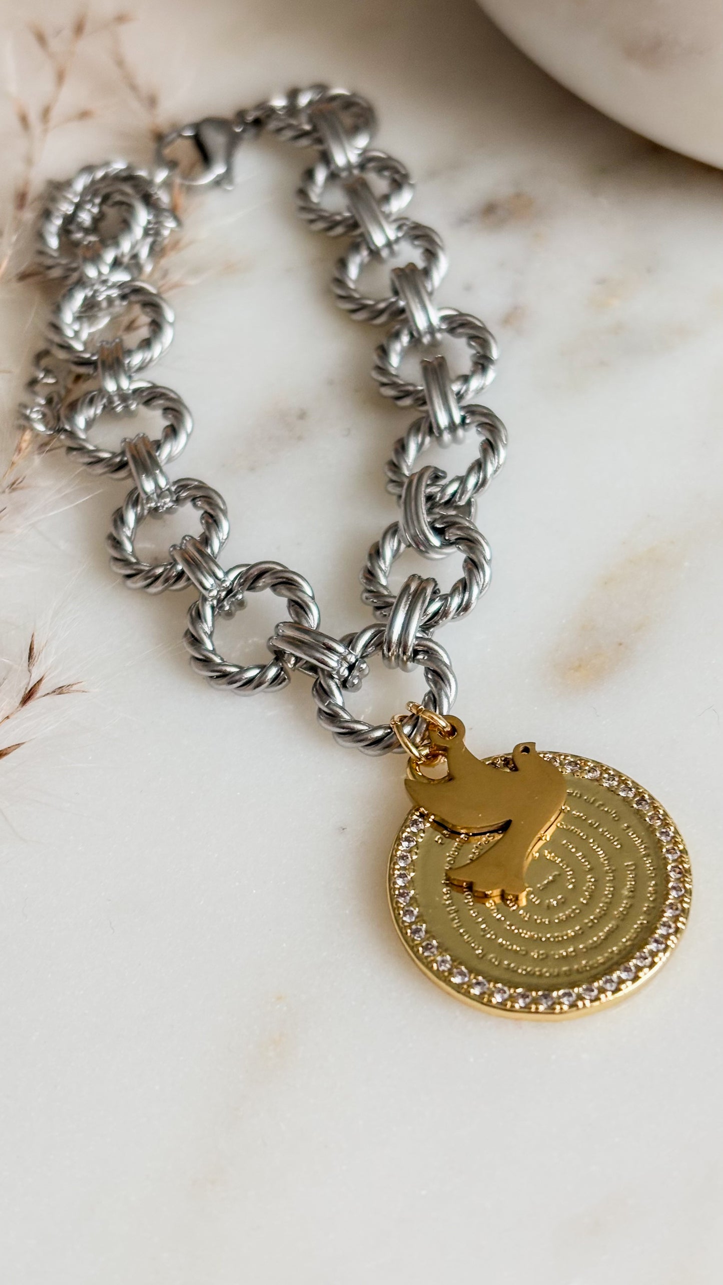 Padre Nuestro Bracelet Silver Vintage