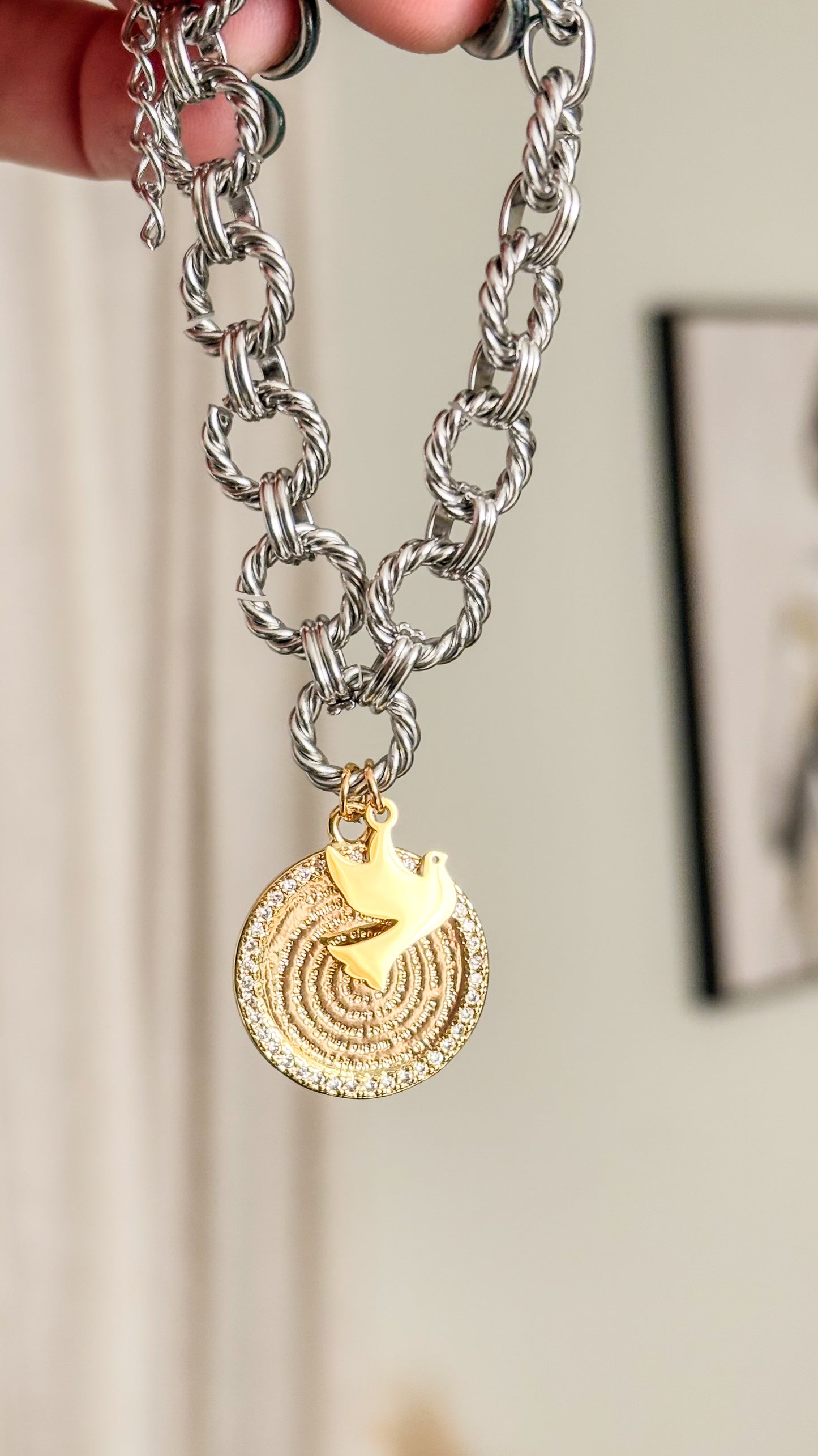 Padre Nuestro Bracelet Silver Vintage