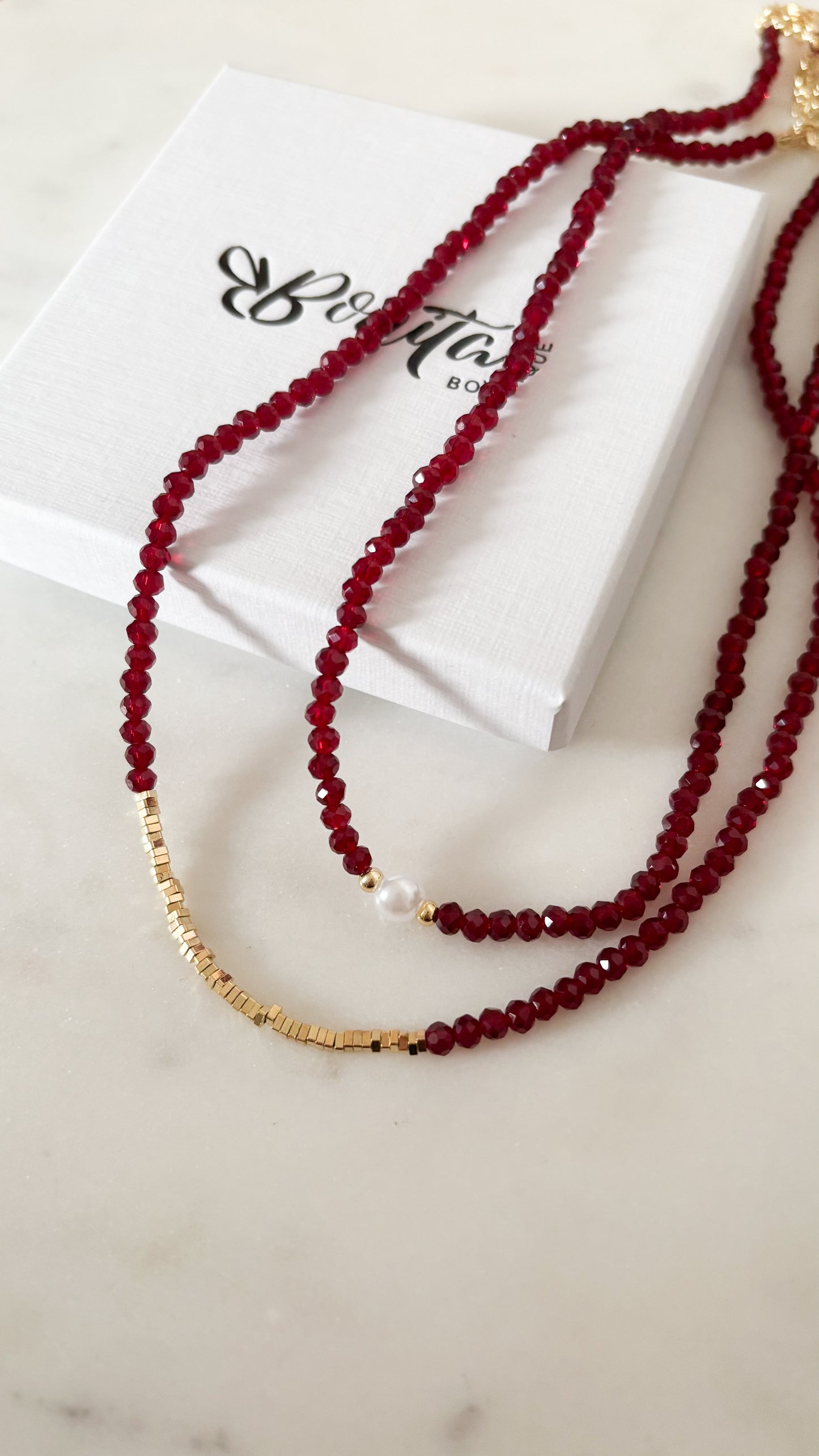 Burgundy Necklace