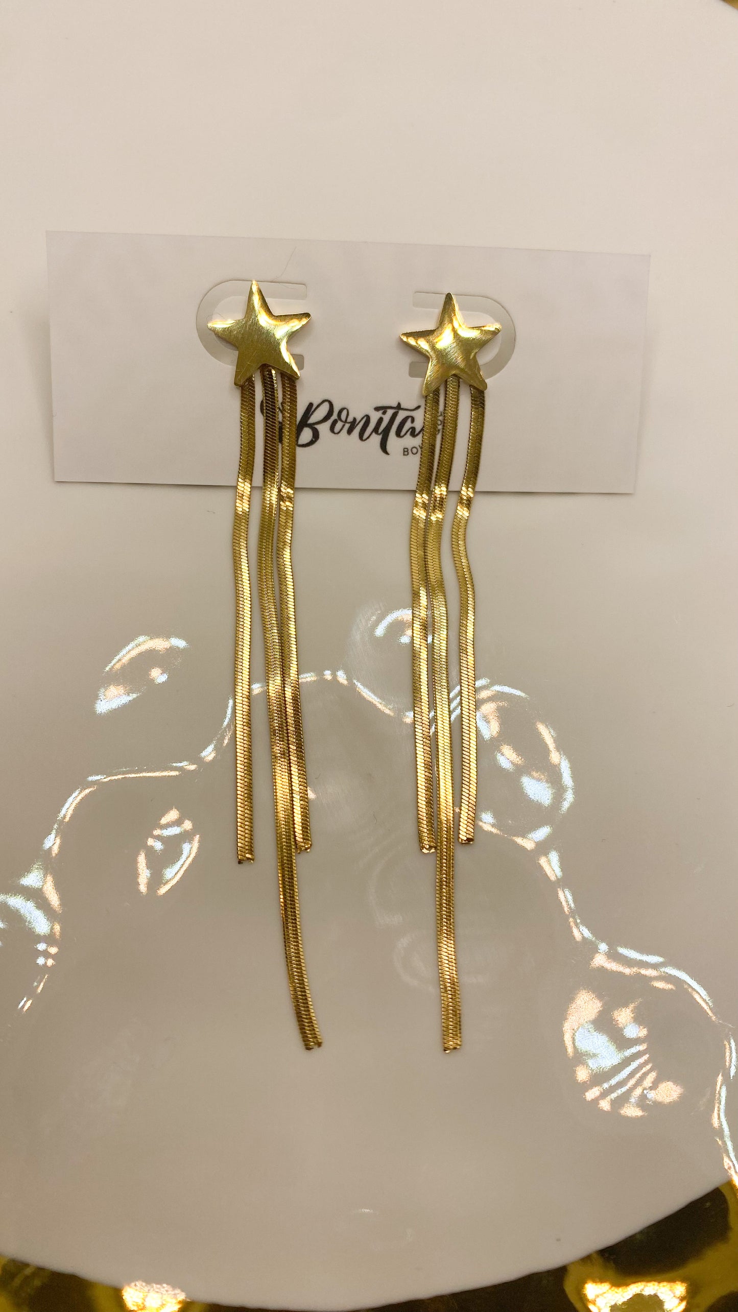 Gold Stars Earrings