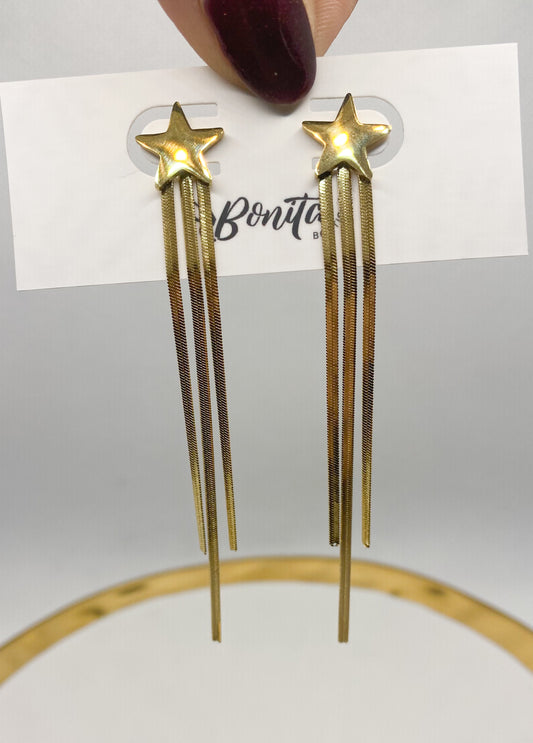 Gold Stars Earrings