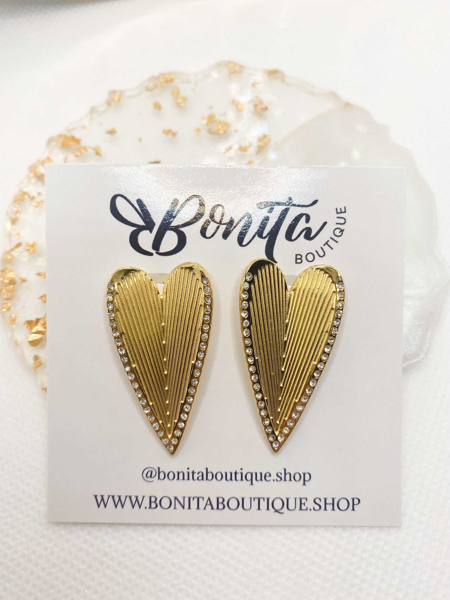 Nicoletta Heart Earrings