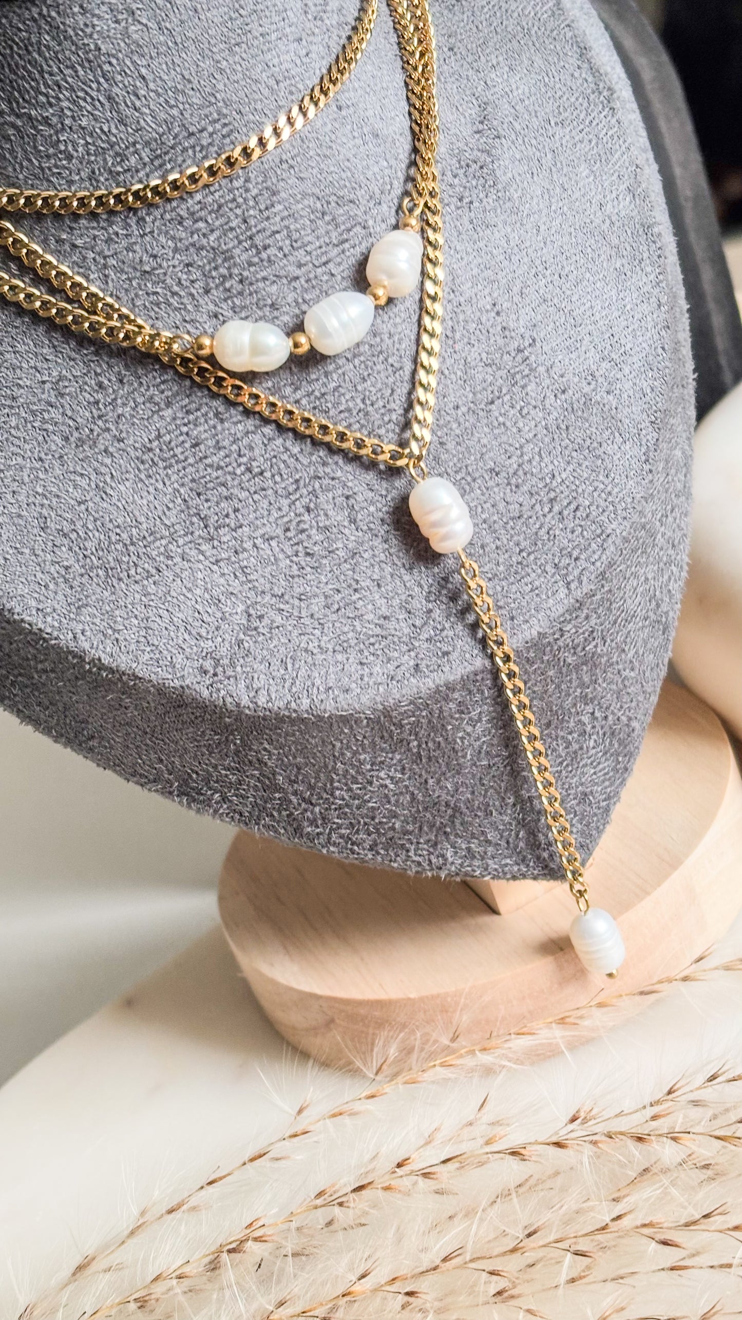 Golden  3 in 1 Layers Necklace