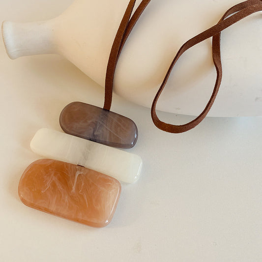 Brown Velvet Necklace