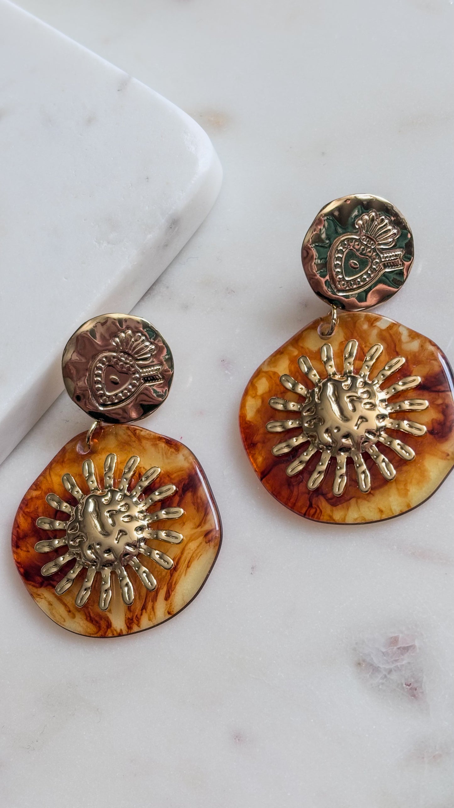 Amber Sun Earrings