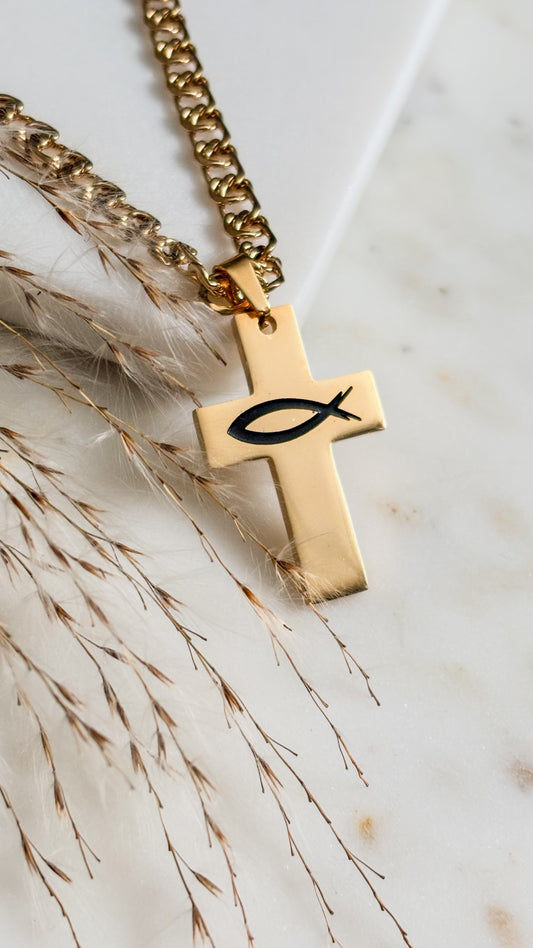 Unisex Cruz Redención Necklace