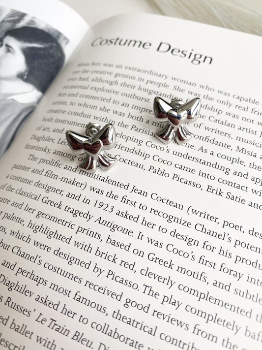 Bow Silver Studs