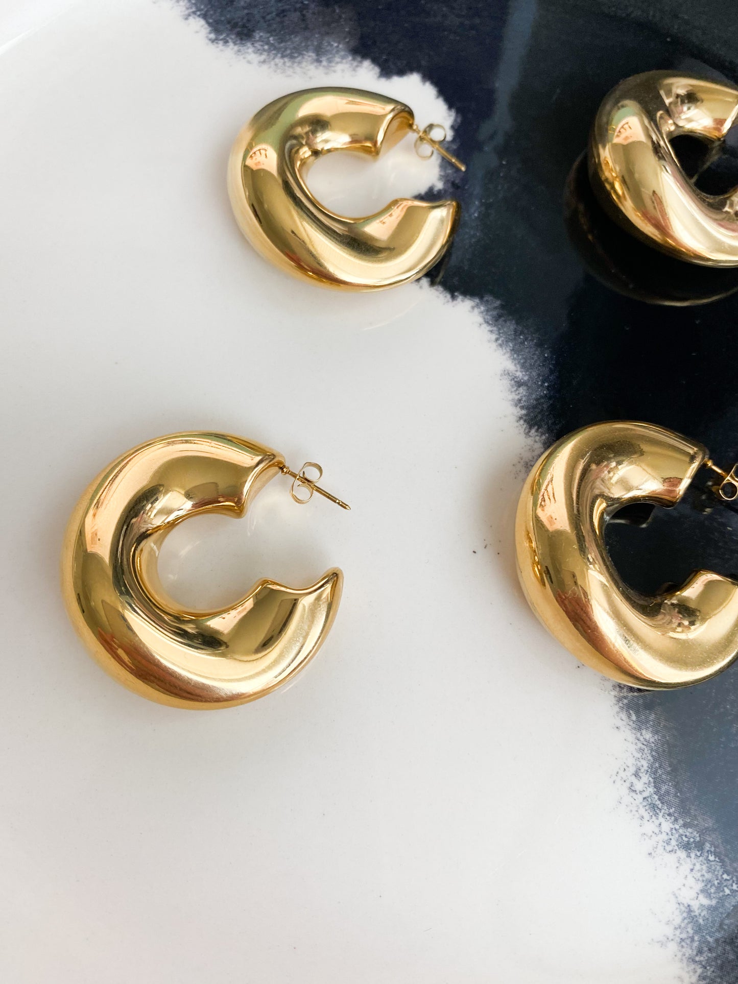 Golden Hoops Earrings