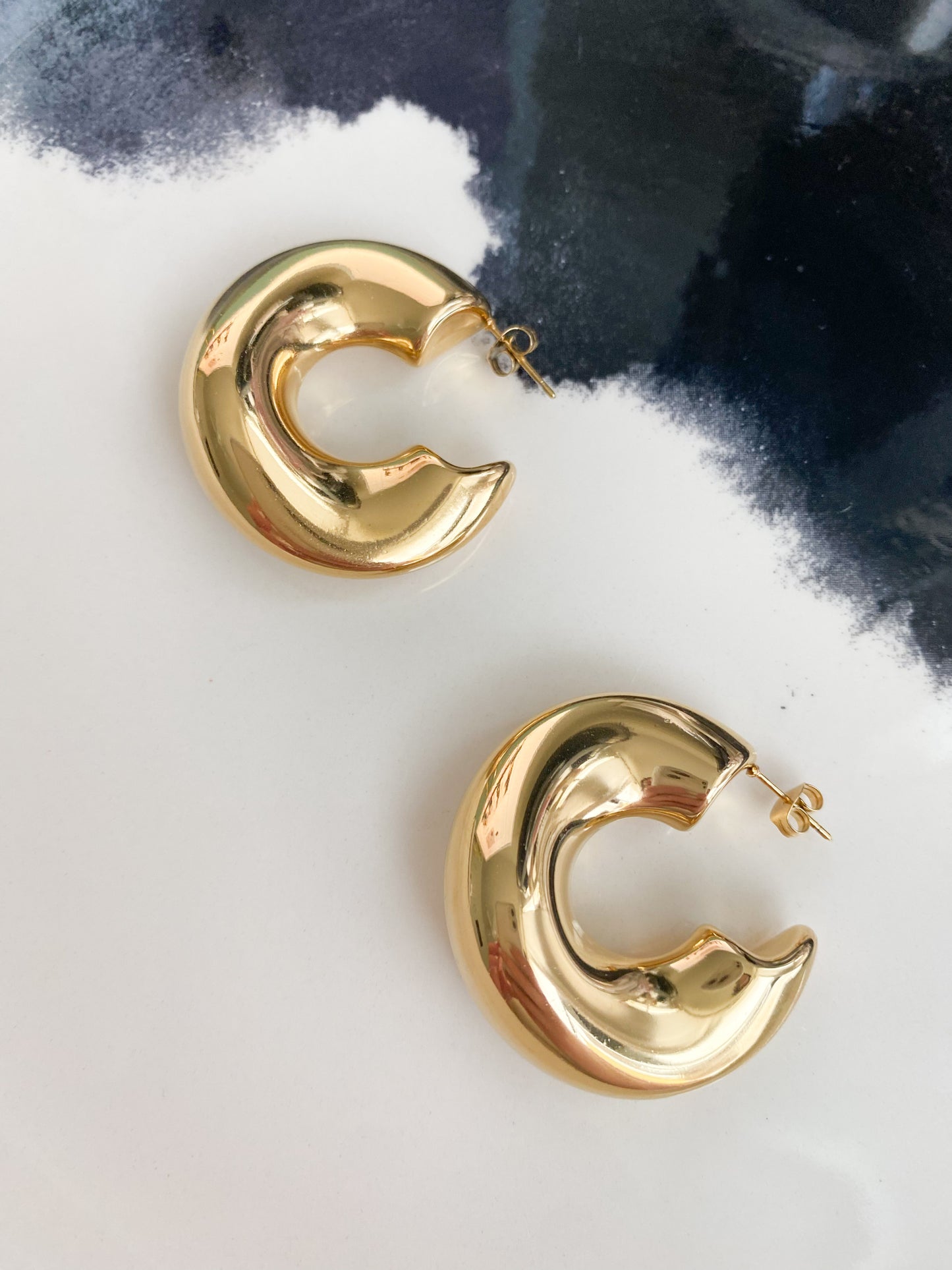 Golden Hoops Earrings