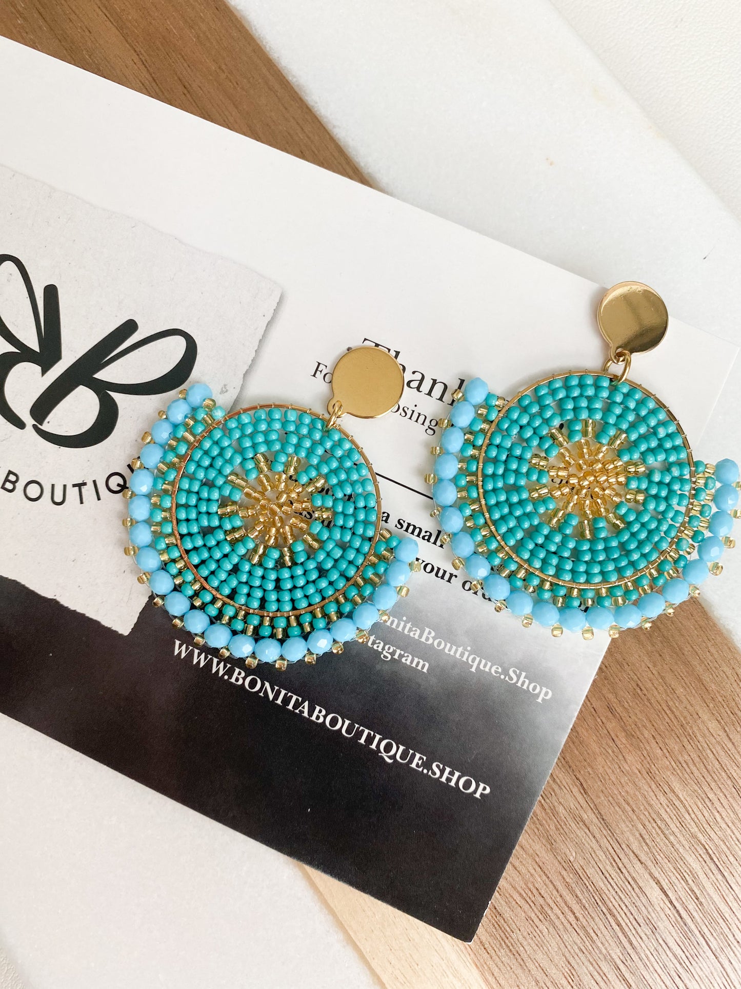 Aqua Earrings