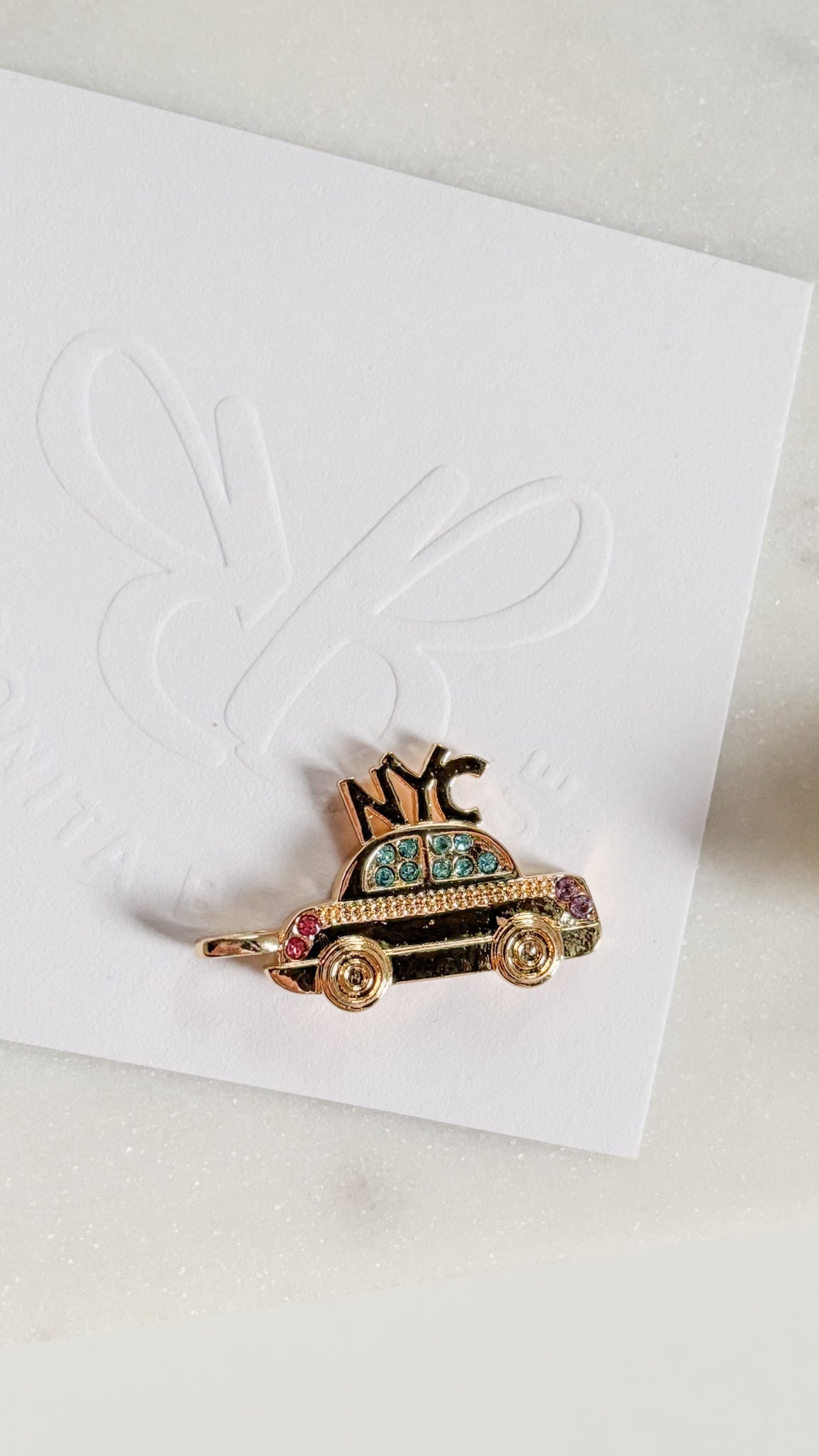 New York City Taxi Charm