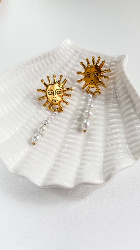 Joyería de verano de excelente calidad Acero inoxidable metal que no se oxida y perlas