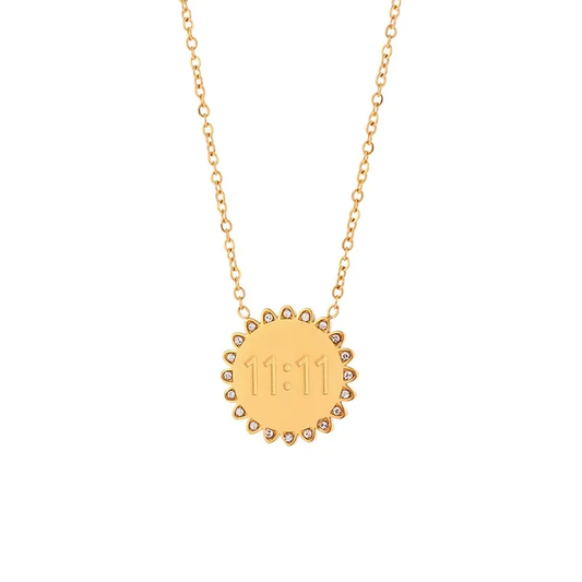 Power Sunflower 11:11 Necklace