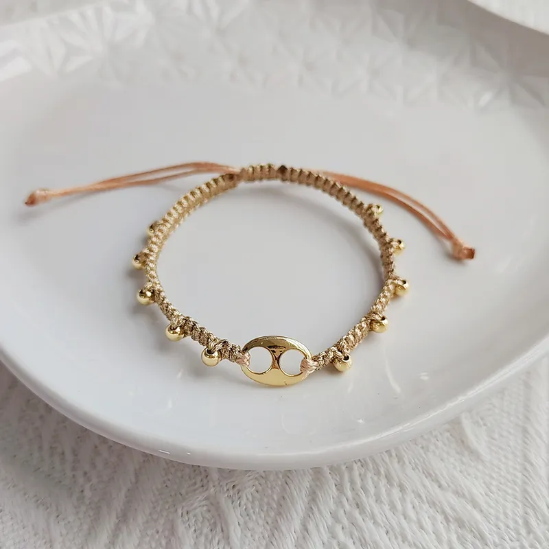 Beige Thread Bracelet