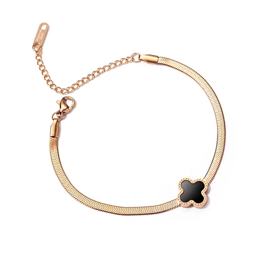 Rose Gold  Clover Bracelet